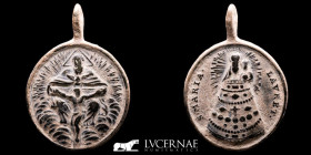 Religious Bronze Medal 40x28 mm. XVI-XVII c. gVF