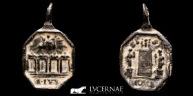 Religious Bronze Medal 22x14 mm. XVI-XVII c. gVF