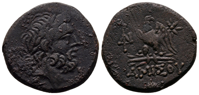 Bronze Æ
Pontos, Amisos, Time of Mithradates VI Eupator, ca 100-85 BC, Laureate...