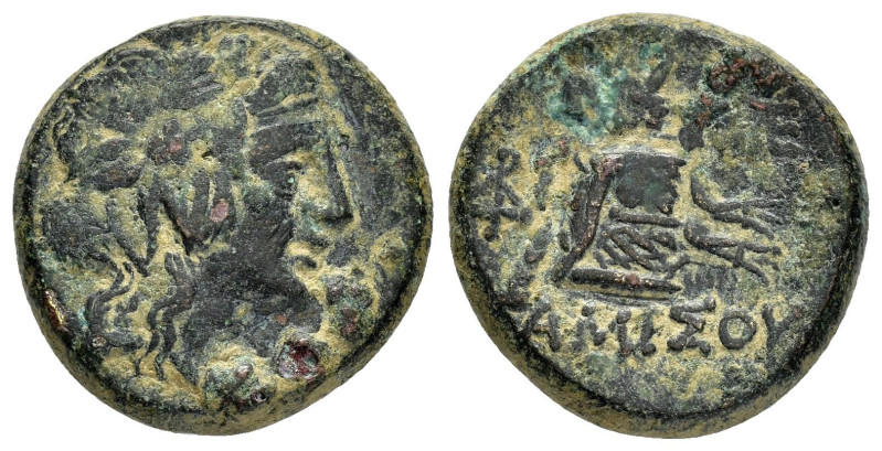 Bronze Æ
Pontos, Amisos, Time of Mithradates VI Eupator (105-90/90-85 BC), Laur...