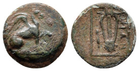 Bronze Æ
Ionia, Teos, c. 370-330 BC
12 mm, 1,32 g