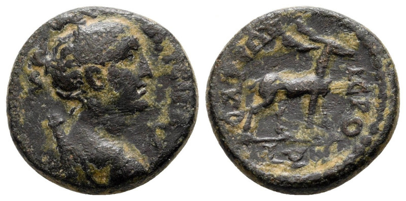 Bronze Æ
Lydia, Hierocaesarea, Pseudo-autonomous issue AD 54-138
15 mm, 2,70 g...