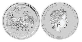 1 OZ AR
Australia, Lunar II, Goat, 2015 Perth Mint
31,10 g