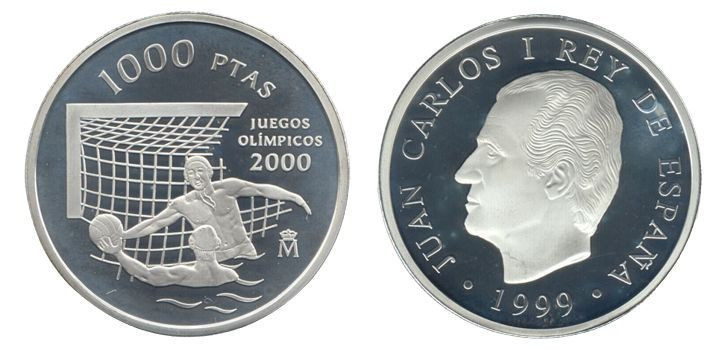 1000 Pesetas AR
Spain, Olympic Games, Sydney 2000, Silver 925/1000