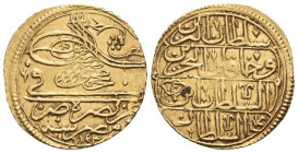 Zeri Mahbub AV
Ottoman Empire, Mahmud I (1730-1754 /AH 1143-1168), Misr (Cairo), AH 1143 = AD 1730
20 mm, 2,59 g
KM #86