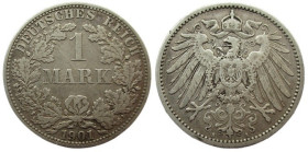 1 Mark AR
Germany, F, 1901, Silver 900/1000
5,55 g
KM #7; J. 9