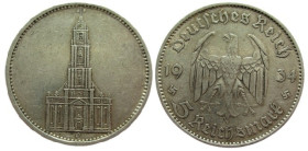 5 Mark AR
Garnisonkirche, 1934
29 mm, 13,86 g