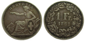 1 Frank AR
Switzerland, 1861