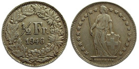 ½ Franken
Switzerland, 1946, Silver 835/1000