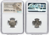 MACEDONIAN KINGDOM. Alexander III the Great (336-323 BC). AR drachm (18mm, 11h). NGC VF, scratches. Posthumous issue of Colophon, ca. 322-317 BC. Head...