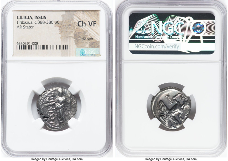 CILICIA. Issus. Tiribazus (ca. 388-380 BC). AR stater (23mm, 2h). NGC Choice VF,...