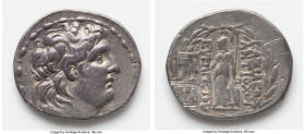 SELEUCID KINGDOM. Antiochus VII Euergetes (Sidetes) (138-129 BC). AR tetradrachm (31mm, 16.56 gm, 12h). Choice Fine, scuffs. Antioch on the Orontes. D...