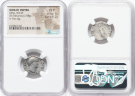 Otho (January-April AD 69). AR denarius (18mm, 2.58 gm, 5h). NGC Choice Fine 4/5 - 3/5. Rome. IMP M OTHO CAESAR AVG TR P, bare, bewigged head of Otho ...
