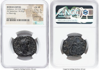 Gallienus, joint reign (AD 253-268). AE sestertius (31mm, 18.20 gm, 12h). NGC Choice VF 4/5 - 2/5, smoothing. Rome. IMP C P LIC GALLIENVS AVG, laureat...