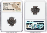 Constantine I the Great, as Augustus (AD 307-337). AE3 or BI nummus (19mm, 7h). NGC MS. Trier, 1st officina, AD 327-328. CONSTAN-TINVS AVG, laureate h...