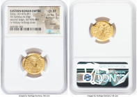 Zeno, Eastern Roman Empire (AD 474-491). AV solidus (20mm, 4.33 gm, 7h). NGC Choice XF 5/5 - 3/5, clipped. Constantinople, 10th officina, AD 476-491. ...