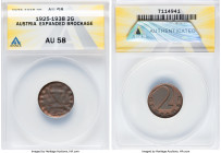 Republic Mint Error - Expanded Brockage 2 Groschen ND (1925-1938) AU58 ANACS, Vienna mint, KM2837. HID09801242017 © 2022 Heritage Auctions | All Right...