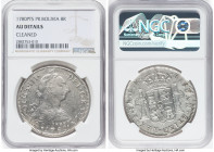 Charles III 8 Reales 1780 PTS-PR AU Details (Cleaned) NGC, Potosi mint, KM55. HID09801242017 © 2022 Heritage Auctions | All Rights Reserved