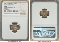 Carolingian. Charles the Bald Obol ND (840-875) MS61 NGC, Melle mint, Rob-1345. 0.44gm. Comes with dealer tag. From the Historical Scholar Collection ...