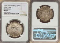 Louis XVI silver "Comitia Burgundiae" Jeton 1785-Dated MS64 NGC, Burgundy, Feuardent-9867. 30mm. HID09801242017 © 2022 Heritage Auctions | All Rights ...