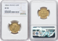 Napoleon gold 20 Francs 1806-A XF45 NGC, Paris mint, KM674.1, Fr-487a. HID09801242017 © 2022 Heritage Auctions | All Rights Reserved