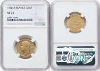 Napoleon gold 20 Francs 1806-A VF25 NGC, Paris mint, KM674.1,Fr-487a. HID09801242017 © 2022 Heritage Auctions | All Rights Reserved