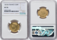 Napoleon gold 20 Francs 1810-A VF35 NGC, Paris mint, KM695.1, Fr-511. HID09801242017 © 2022 Heritage Auctions | All Rights Reserved