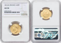 Napoleon gold 20 Francs 1813-A AU50 NGC, Paris mint, KM695.1, Fr-511. HID09801242017 © 2022 Heritage Auctions | All Rights Reserved