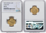 Louis XVIII gold 20 Francs 1815-A AU55 NGC, Paris mint, KM706.1, Fr-525. HID09801242017 © 2022 Heritage Auctions | All Rights Reserved