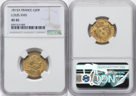 Louis XVIII gold 20 Francs 1815-A XF45 NGC, Paris mint, KM706.1, Fr-525. HID09801242017 © 2022 Heritage Auctions | All Rights Reserved