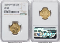 Louis XVIII gold 20 Francs 1818-A AU55 NGC, Paris mint, KM712.1, Fr-538. HID09801242017 © 2022 Heritage Auctions | All Rights Reserved