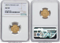 Napoleon III 5 Francs 1857-A AU50 NGC, Paris mint, KM782.1, Fr-578a. HID09801242017 © 2022 Heritage Auctions | All Rights Reserved