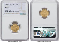 Napoleon III gold 5 Francs 1858-A AU55 NGC, Paris mint, KM787.1, Fr-578a. HID09801242017 © 2022 Heritage Auctions | All Rights Reserved