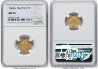 Napoleon III gold 20 Francs 1868-A AU55 NGC, Paris mint, KM801.1, Gad-1062. HID09801242017 © 2022 Heritage Auctions | All Rights Reserved