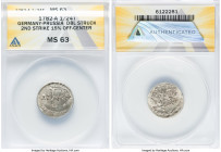 Prussia. Friedrich II Mint Error - Double Struck 15% Off-Center 1/24 Taler 1782-A MS63 ANACS, KM296. HID09801242017 © 2022 Heritage Auctions | All Rig...