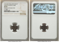 Early Anglo-Saxon. Secondary Sceat ND (710-760) AU55 NGC, Series G, Type 3a. S-800. 1.16gm. Sold with dealer tag. From the Historical Scholar Collecti...