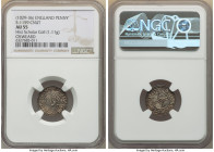 Kings of All England. Cnut (1016-1035) Penny ND (1029-1036) AU55 NGC, Stamford mint, Osweard as moneyer, Short Cross Type, S-1159, N-790. 1.11gm. Sold...