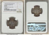 Henry VIII (1509-1547) Groat ND (1526-1544) AU55 NGC, London mint, Rose mm, Second Coinage, S-2337E. 2.81gm. Sold with dealer tray tag. From the Histo...