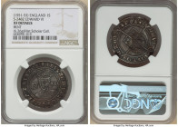 Edward VI (1547-1553) Shilling ND (1551-1553) XF Details (Bent) NGC, Tower mint. Tun mm, S-2482. 6.26gm. From the Historical Scholar Collection HID098...
