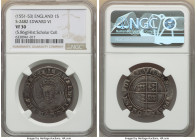 Edward VI (1547-1553) Shilling ND (1551-1553) VF30 NGC, Tower mint. Tun mm, S-2482. 5.86gm. Sold with dealer tray tag. From the Historical Scholar Col...