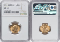 George V gold 1/2 Sovereign 1914 MS62 NGC, KM819, S-4006. HID09801242017 © 2022 Heritage Auctions | All Rights Reserved