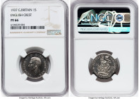 George VI Proof Shilling 1937 PR66 NGC, KM853, S-4082. English Crest reverse type. HID09801242017 © 2022 Heritage Auctions | All Rights Reserved
