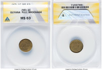 Republic Mint Error - Full Brockage Cent ND MS63 ANACS, KM31. HID09801242017 © 2022 Heritage Auctions | All Rights Reserved