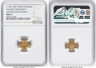 British India. Madras Presidency gold Pagoda ND (1740-1807) MS61 NGC, Fort St. George mint, KM304. HID09801242017 © 2022 Heritage Auctions | All Right...