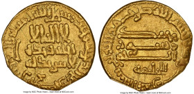 Abbasid. temp Harun al-Rashid (AH 170-193 / AD 789-809) gold Dinar AH 192 (AD 807/808) AU Details (Edge Filing, Graffiti) NGC, No mint (likely Misr), ...