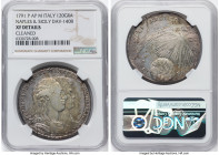 Naples & Sicily. Ferdinand IV 120 Grana 1791 P-AP/M XF Details (Cleaned) NGC, Naples mint, KM213, Dav-1408. Known as the Zodiac crown. HID09801242017 ...