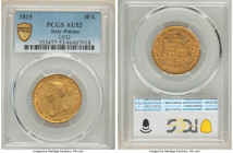 Parma. Maria Luigia gold 40 Lire 1815 AU53 PCGS, Milan mint, KM-C32, Fr-933. Two year type. HID09801242017 © 2022 Heritage Auctions | All Rights Reser...