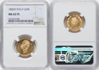 Umberto I gold 20 Lire 1882-R MS63 Prooflike NGC, Rome mint, KM21, Fr-21. HID09801242017 © 2022 Heritage Auctions | All Rights Reserved