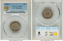 USA Administration 5 Centavos 1916-S XF45 PCGS, San Francisco mint, KM164. Key date of series. HID09801242017 © 2022 Heritage Auctions | All Rights Re...