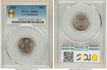 USA Administration 10 Centavos 1903 MS63 PCGS, Philadelphia mint, KM165. HID09801242017 © 2022 Heritage Auctions | All Rights Reserved